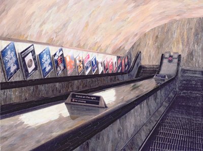 A Busker Somewhere Near, 1999 by Ellen Golla